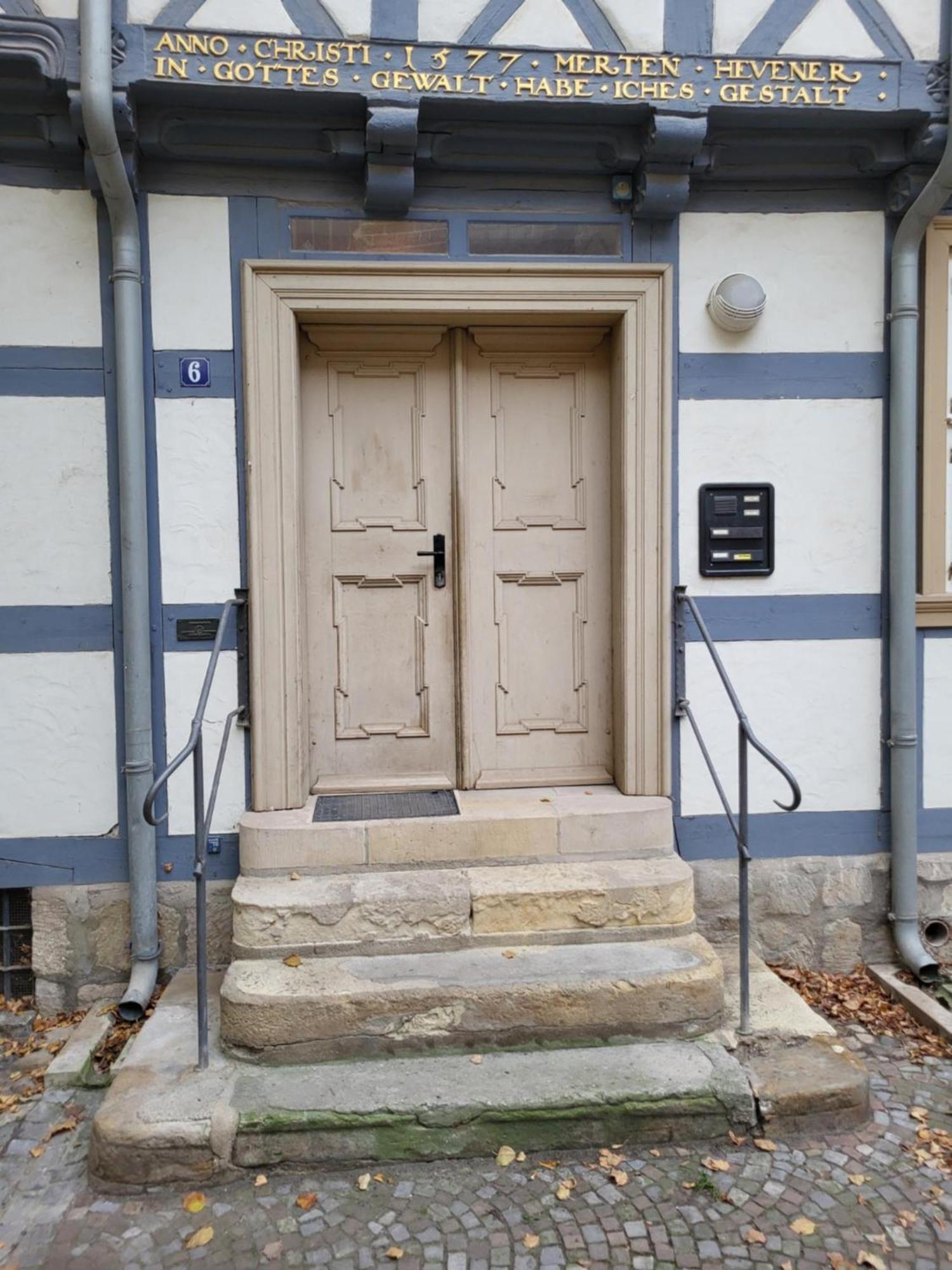 Anno 1577 - Marktkirchhof 6 Quedlinburg Exterior foto